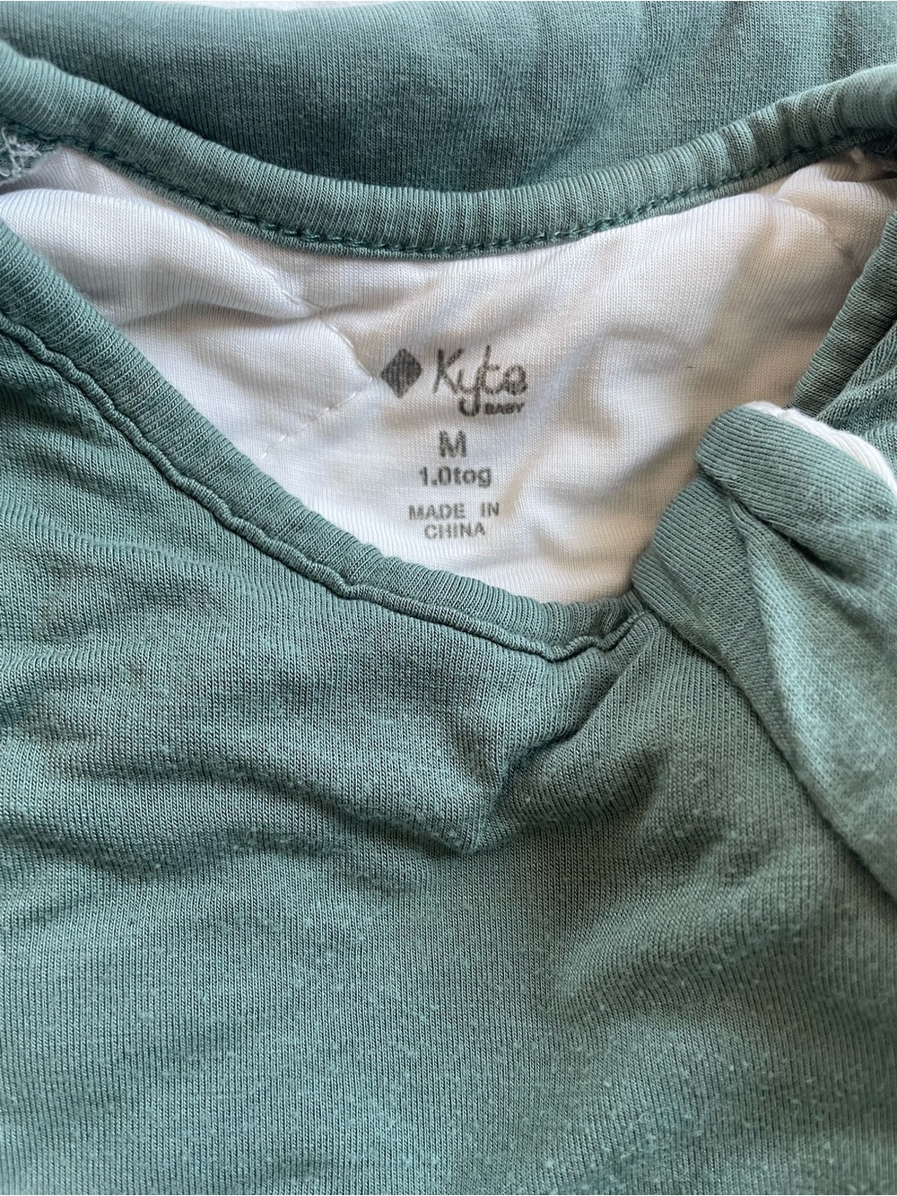 Kyte BABY Moss Green Sleeveless Sleep Sack with Knot Shoulder - Picture 3 of 7